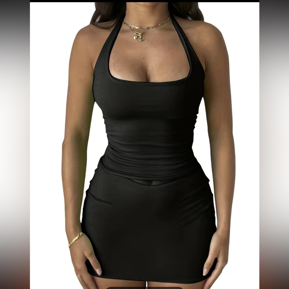 Halter Black Top
